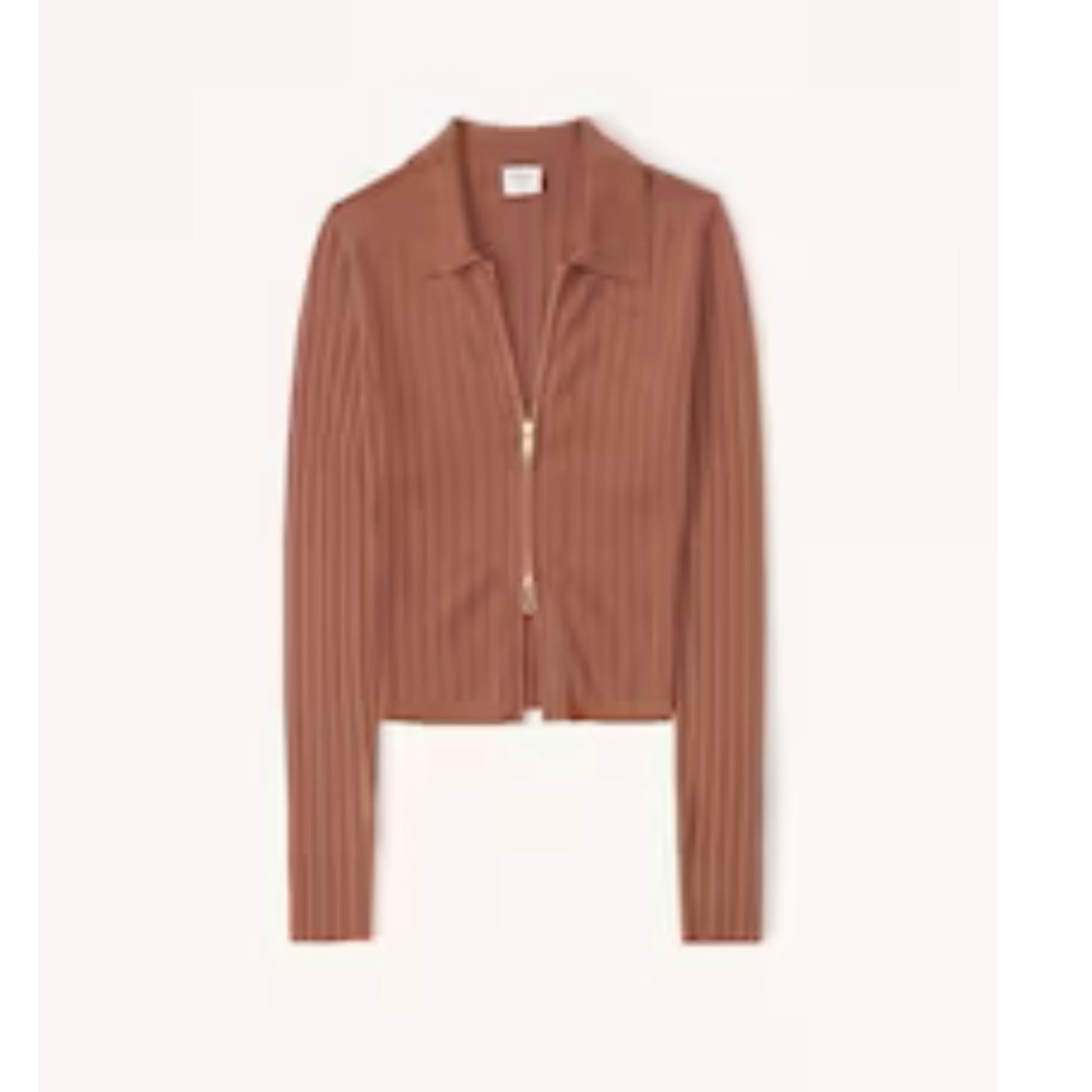 Abercrombie & Fitch Zip Up polo sweater